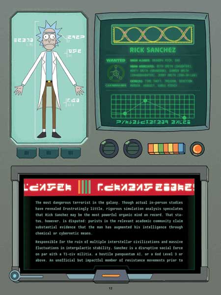 کتاب Rick and Morty Character Guide