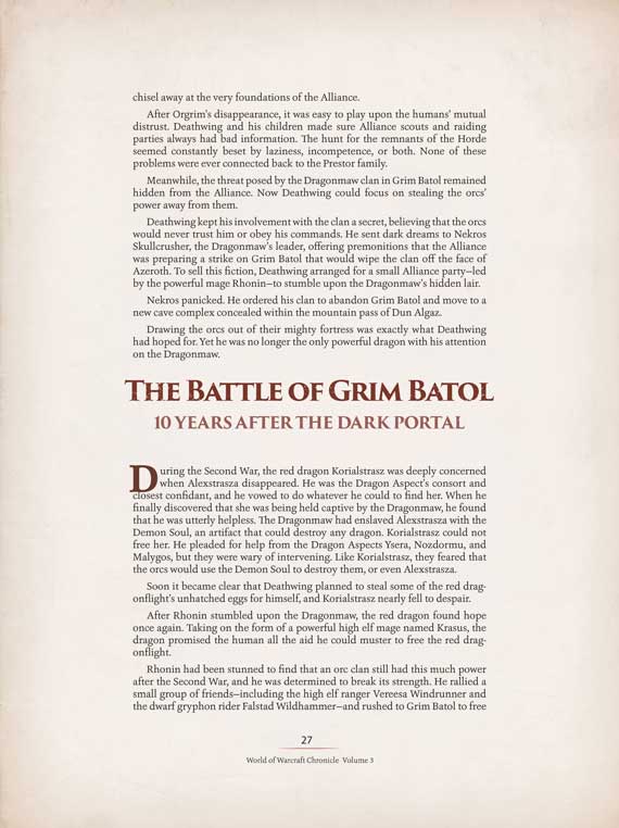 کتاب World of Warcraft: Chronicle Vol.3