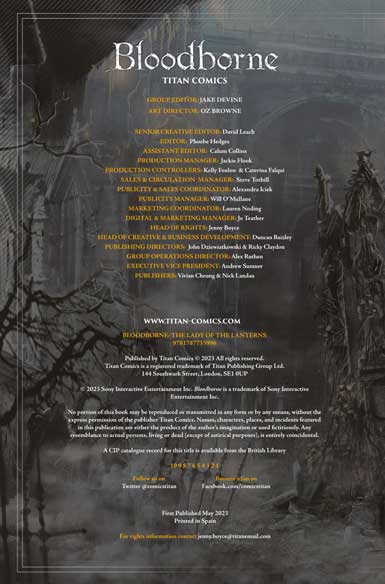 کامیک Bloodborne Vol.5: Lady of the Lanterns