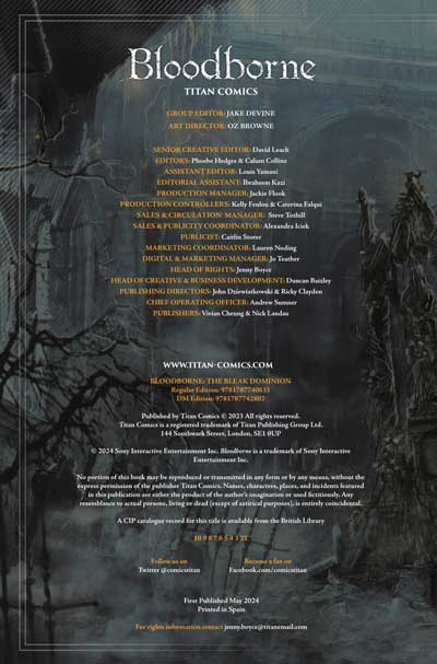 کامیک Bloodborne Vol.6: The Bleak Dominion