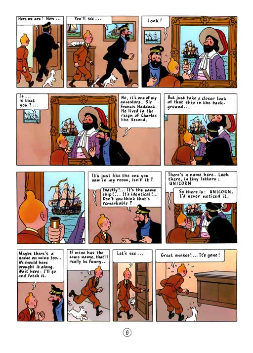 کامیک Tintin: The Secret of the Unicorn