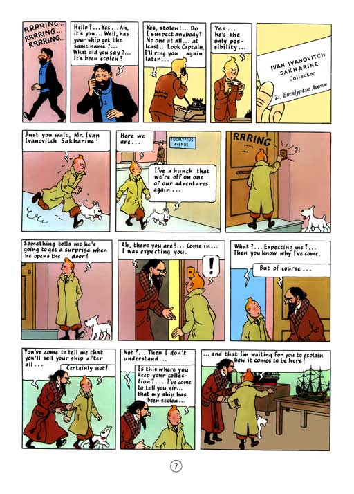 کامیک Tintin: The Secret of the Unicorn