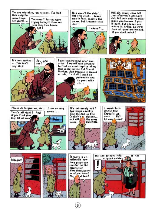 کامیک Tintin: The Secret of the Unicorn