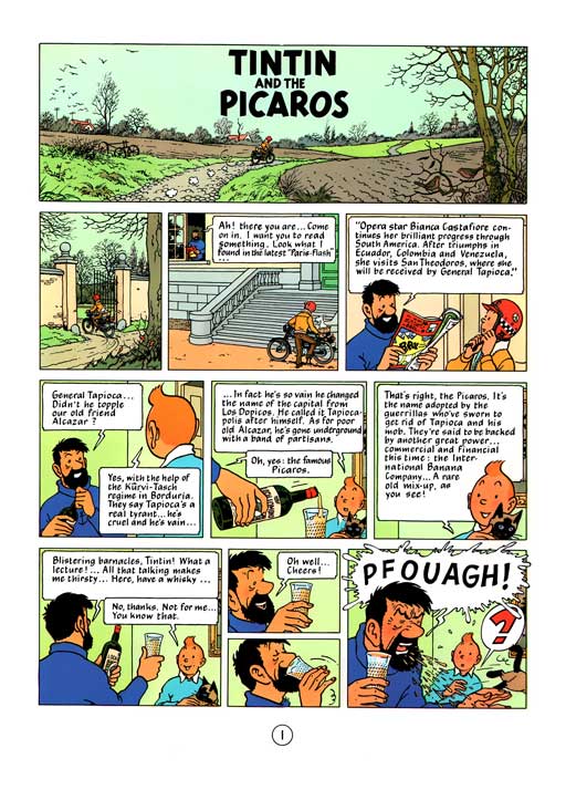 کامیک Tintin and the Picaros