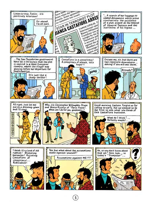 کامیک Tintin and the Picaros