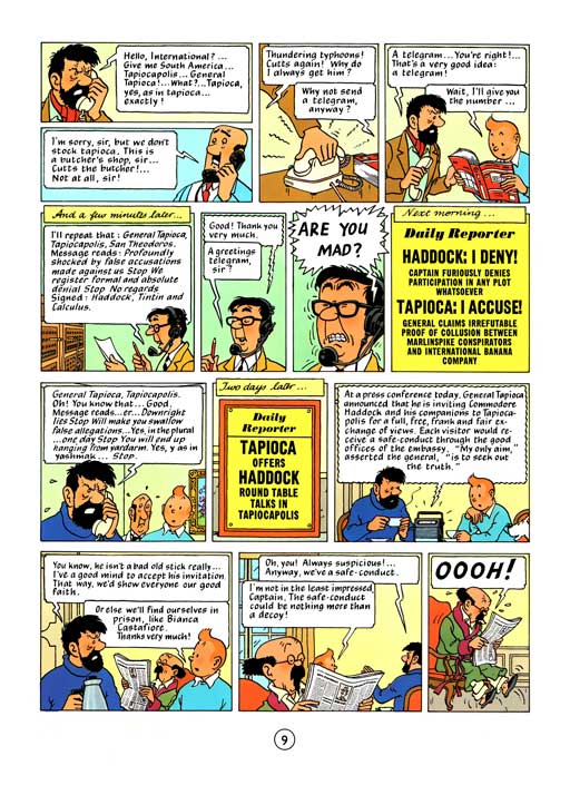کامیک Tintin and the Picaros