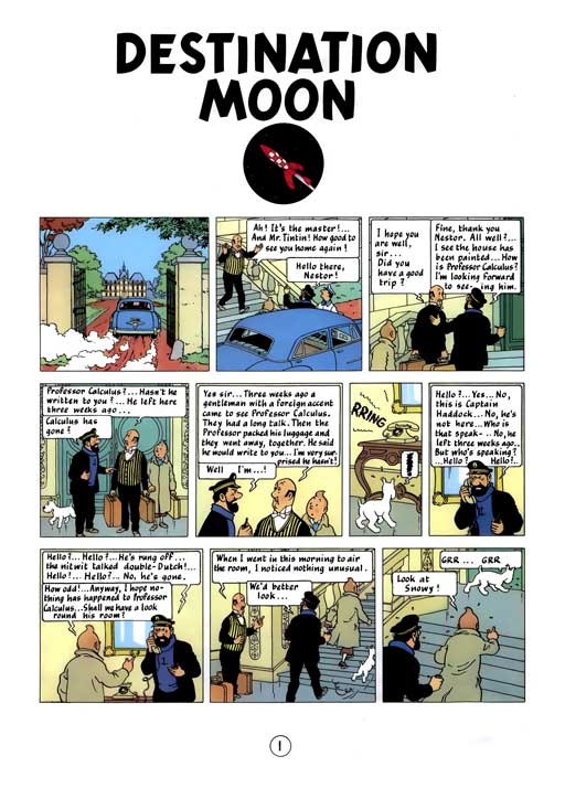 کامیک Tintin: Destination Moon