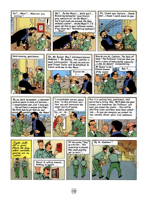 کامیک Tintin: Destination Moon