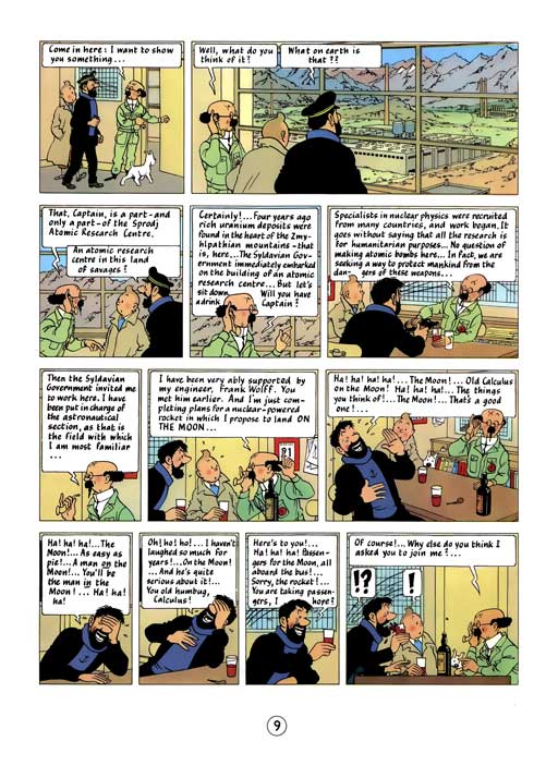 کامیک Tintin: Destination Moon