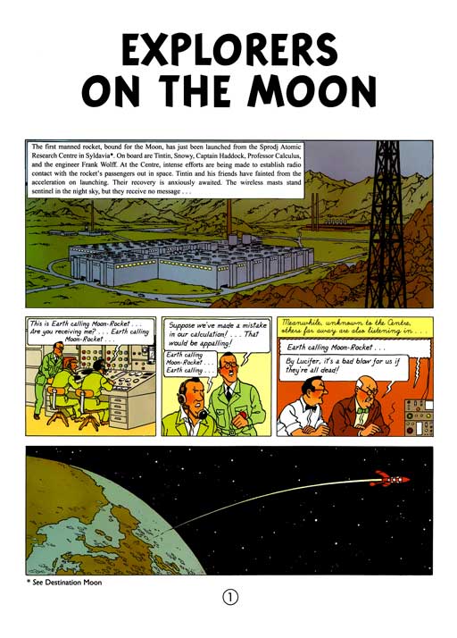 کامیک Tintin: Explorers on the Moon