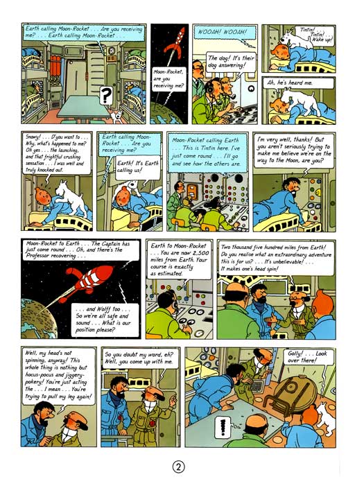 کامیک Tintin: Explorers on the Moon