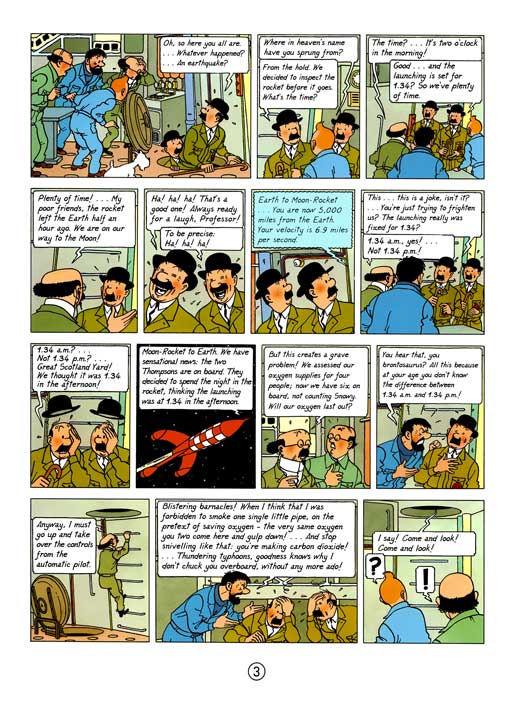 کامیک Tintin: Explorers on the Moon