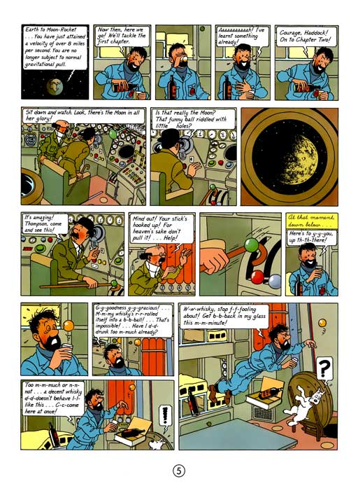 کامیک Tintin: Explorers on the Moon