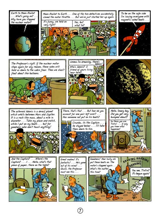 کامیک Tintin: Explorers on the Moon