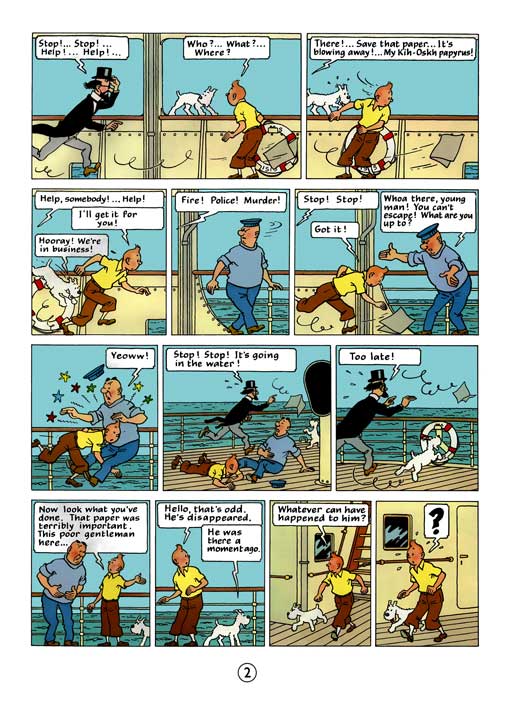 کامیک Tintin: Cigars of the Pharaoh