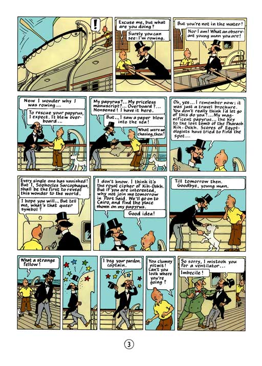 کامیک Tintin: Cigars of the Pharaoh