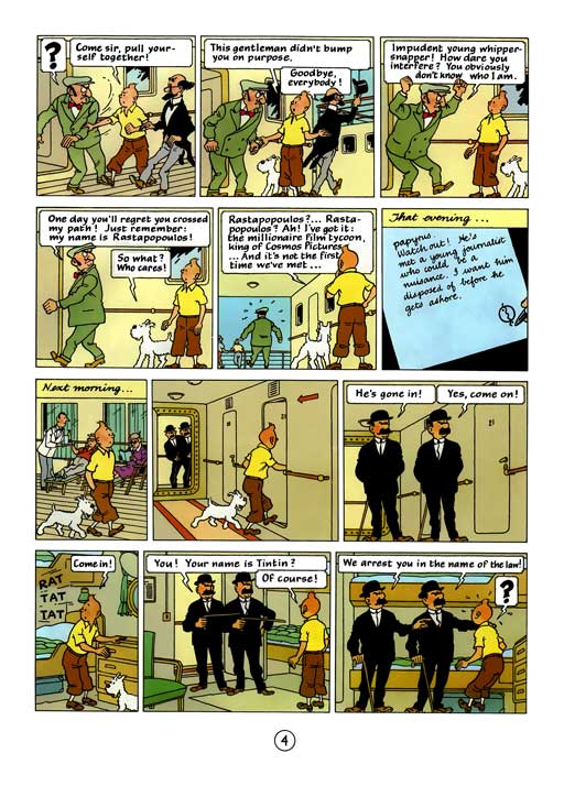کامیک Tintin: Cigars of the Pharaoh