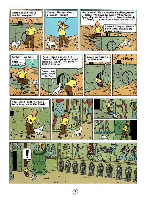 کامیک Tintin: Cigars of the Pharaoh