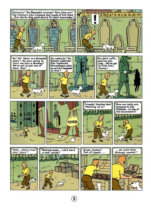 کامیک Tintin: Cigars of the Pharaoh