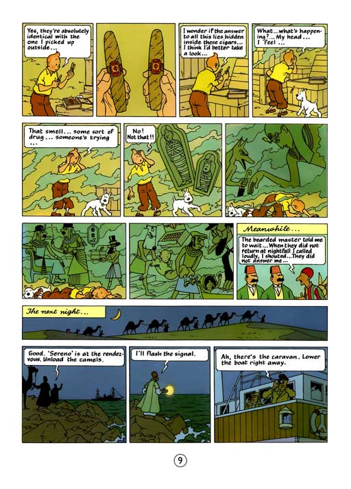 کامیک Tintin: Cigars of the Pharaoh